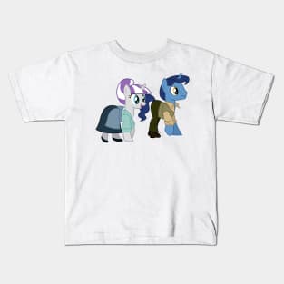 Twilight Velvet as Anita and Night Light as Roger Kids T-Shirt